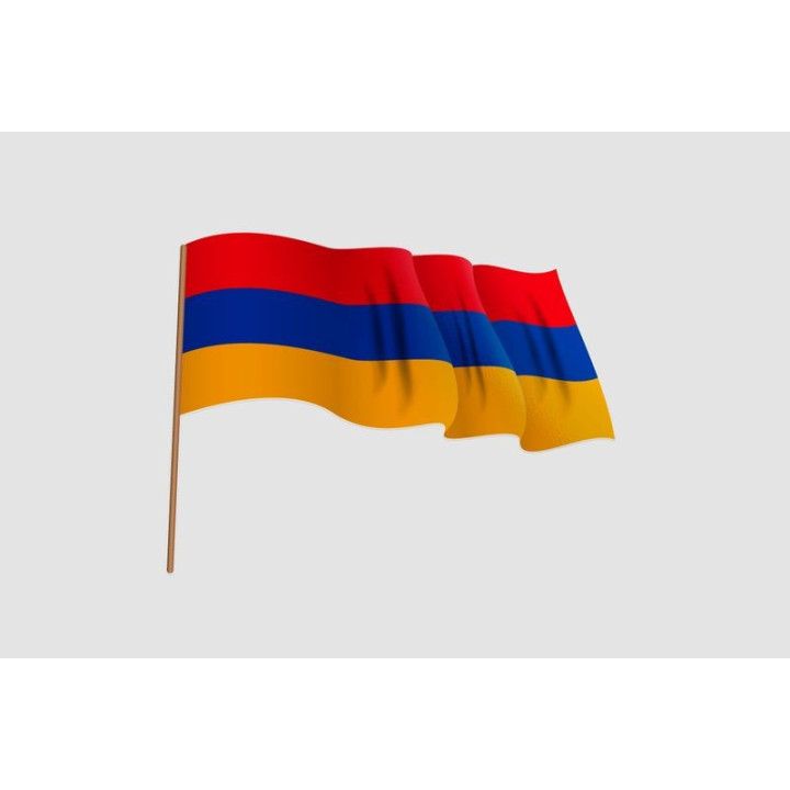 Armenia Flag Style 2 Sticker - DecalsHouse