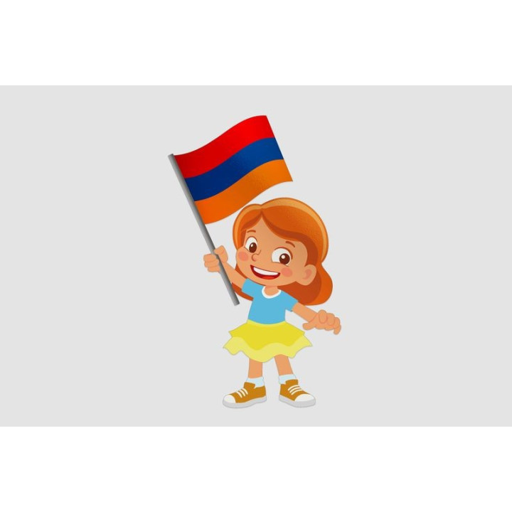 Armenia Flag Style 24 Sticker - DecalsHouse