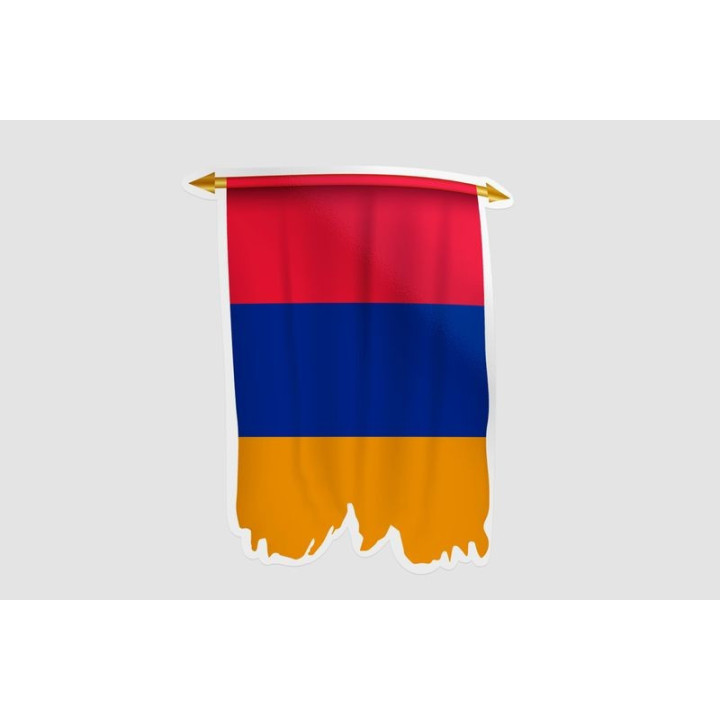 Armenia Flag Style 36 Sticker - DecalsHouse