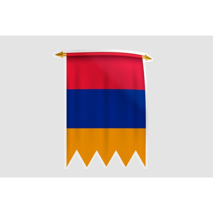 Armenia Flag Style 37 Sticker - DecalsHouse