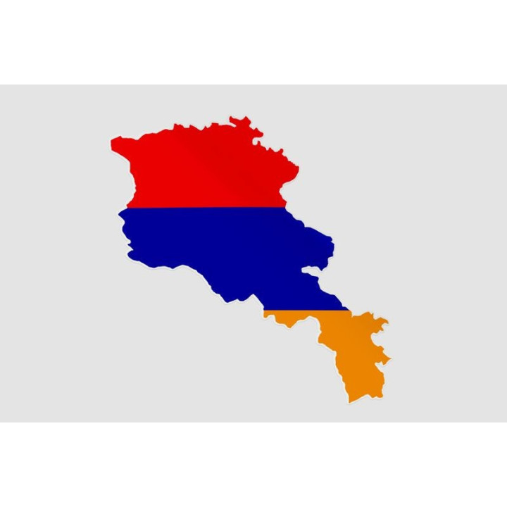 Armenia Map Style 3 Sticker - DecalsHouse