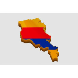 Armenia Map Style 4 Sticker - DecalsHouse