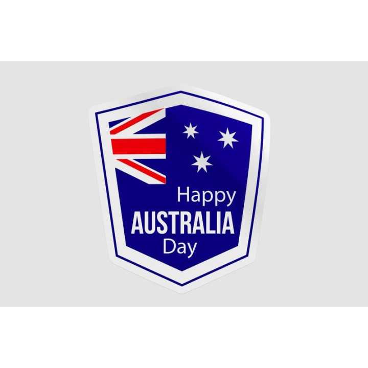 Australia Day Badge Style 5 Sticker - DecalsHouse