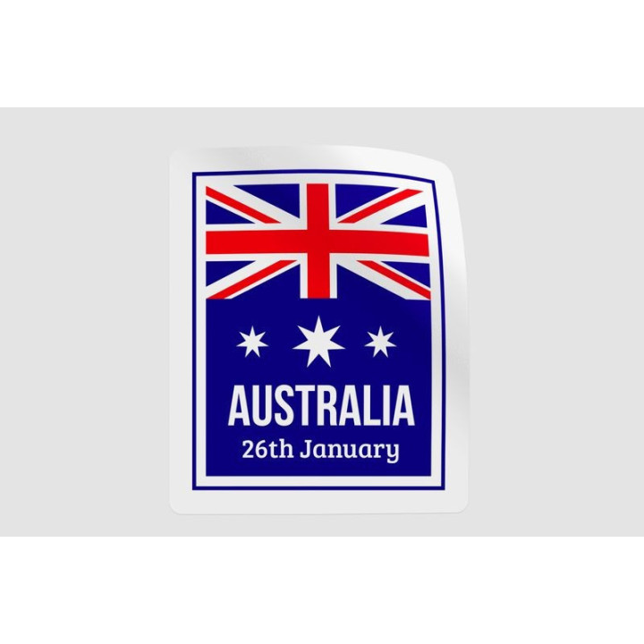 Australia Day Badge Style 7 Sticker - DecalsHouse