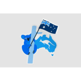 Australia Day Badge Style 8 Sticker - DecalsHouse