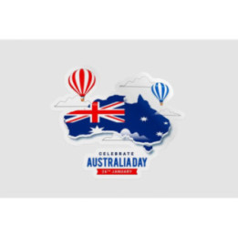 Australia Day Style 7 Sticker - DecalsHouse