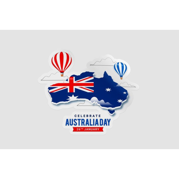 Australia Day Style 7 Sticker - DecalsHouse