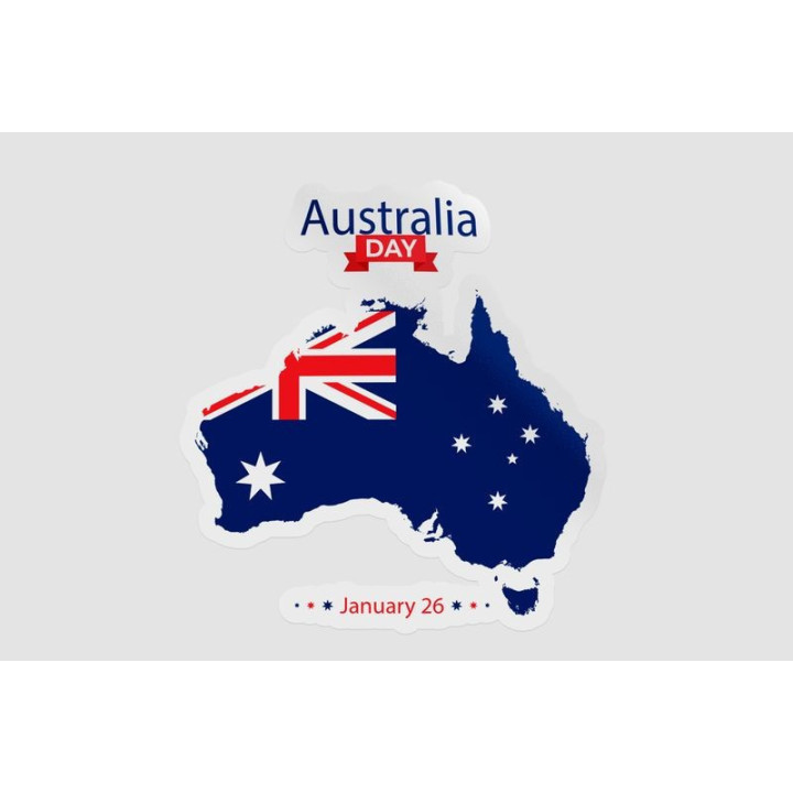 Australia Day Style 9 Sticker - DecalsHouse