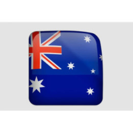 Australia Flag Style 17 Sticker - DecalsHouse