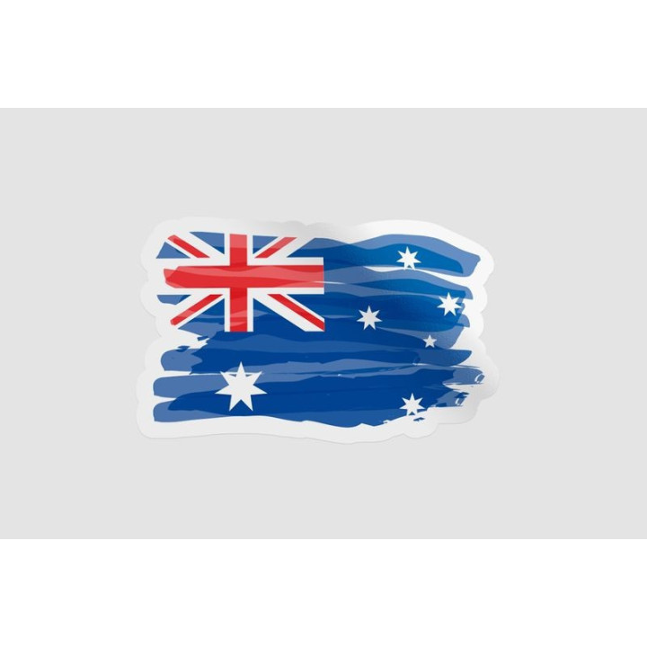 Australia Flag Style 21 Sticker - DecalsHouse