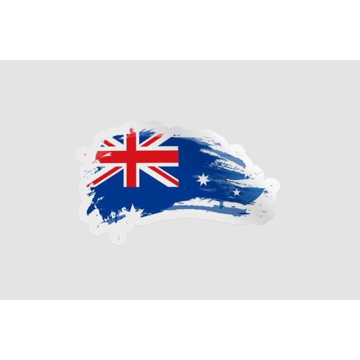 Australia Flag Style 23 Sticker - DecalsHouse