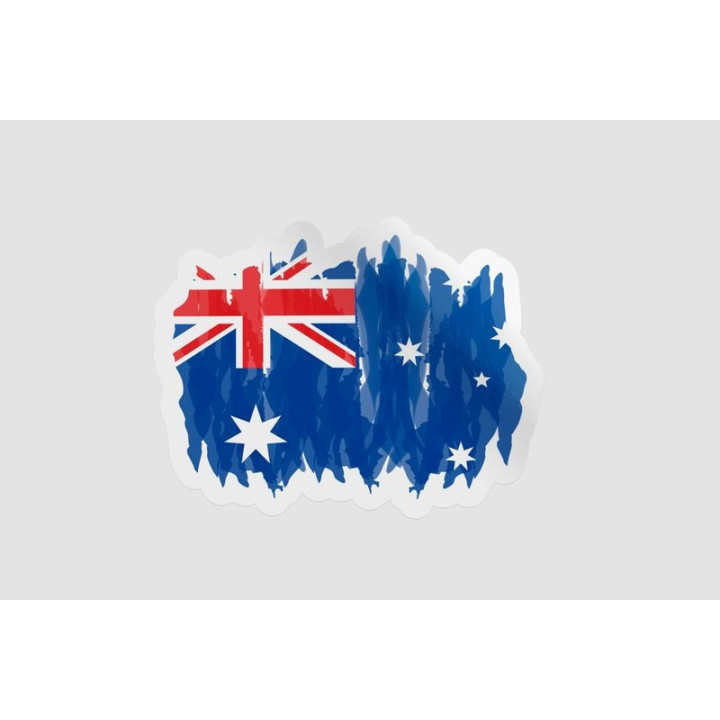 Australia Flag Style 24 Sticker - DecalsHouse