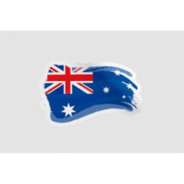 Australia Flag Style 25 Sticker - DecalsHouse