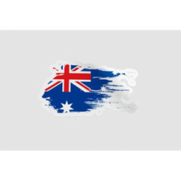 Australia Flag Style 27 Sticker - DecalsHouse