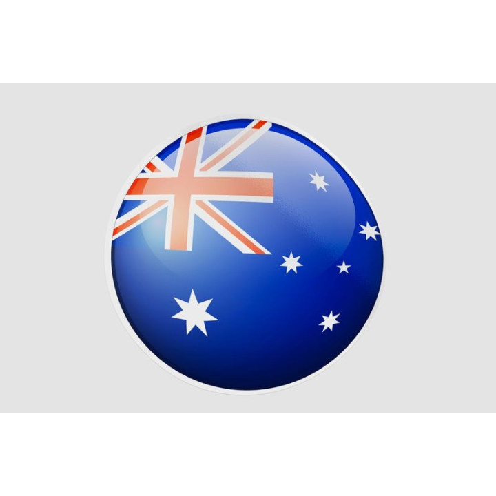 Australia Flag Style 4 Sticker - DecalsHouse