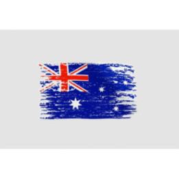 Australia Flag Style 5 Sticker - DecalsHouse