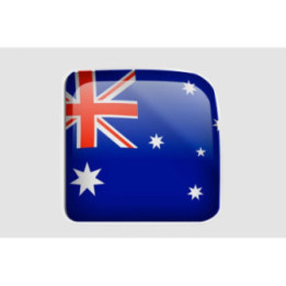 Australia Flag Style 8 Sticker - DecalsHouse