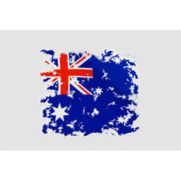 Australia Flag Style 9 Sticker - DecalsHouse