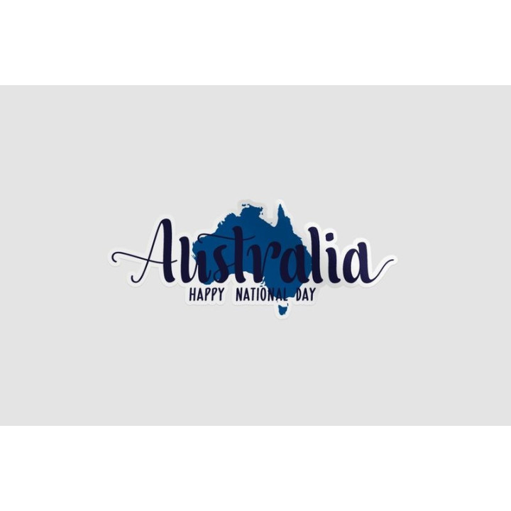 Australia Happy National Day Style 2 Sticker - DecalsHouse