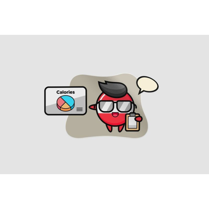 Austria Flag Badge Mascot As A Dietitian Sticker - DecalsHouse