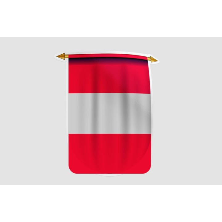 Austria Flag Style 12 Sticker - DecalsHouse