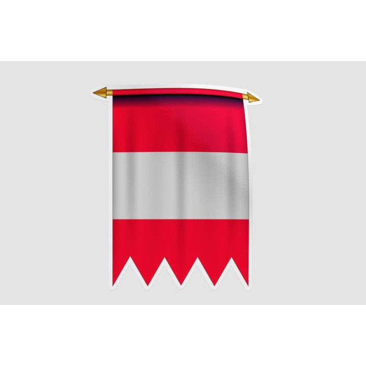 Austria Flag Style 14 Sticker - DecalsHouse