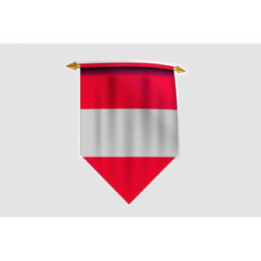 Austria Flag Style 8 Sticker - DecalsHouse