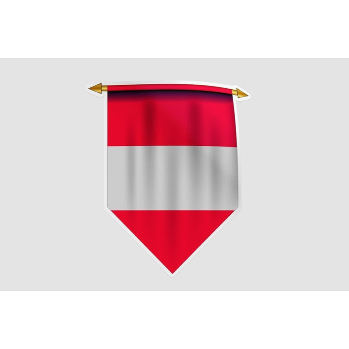 Austria Flag Style 8 Sticker - DecalsHouse