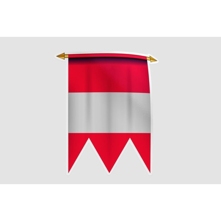 Austria Flag Style 9 Sticker - DecalsHouse