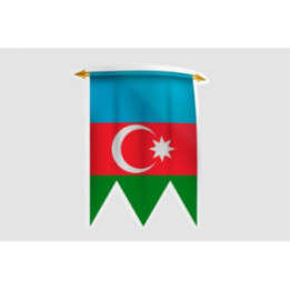 Azerbaijan Flag Style 10 Sticker - DecalsHouse