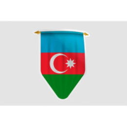 Azerbaijan Flag Style 11 Sticker - DecalsHouse