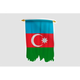 Azerbaijan Flag Style 15 Sticker - DecalsHouse