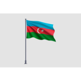Azerbaijan Flag Style 5 Sticker - DecalsHouse