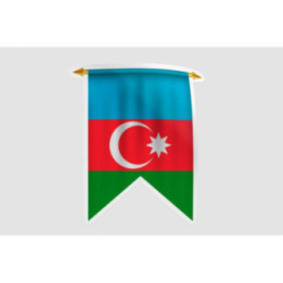 Azerbaijan Flag Style 8 Sticker - DecalsHouse