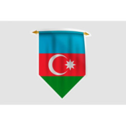 Azerbaijan Flag Style 9 Sticker - DecalsHouse