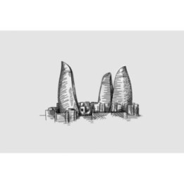 Azerbaijan Landmark Sticker - DecalsHouse