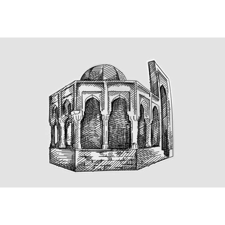 Azerbaijan Landmark Style 4 Sticker - DecalsHouse