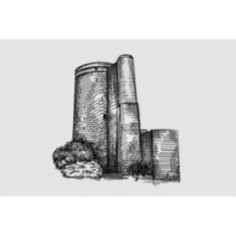 Azerbaijan Landmark Style 6 Sticker - DecalsHouse