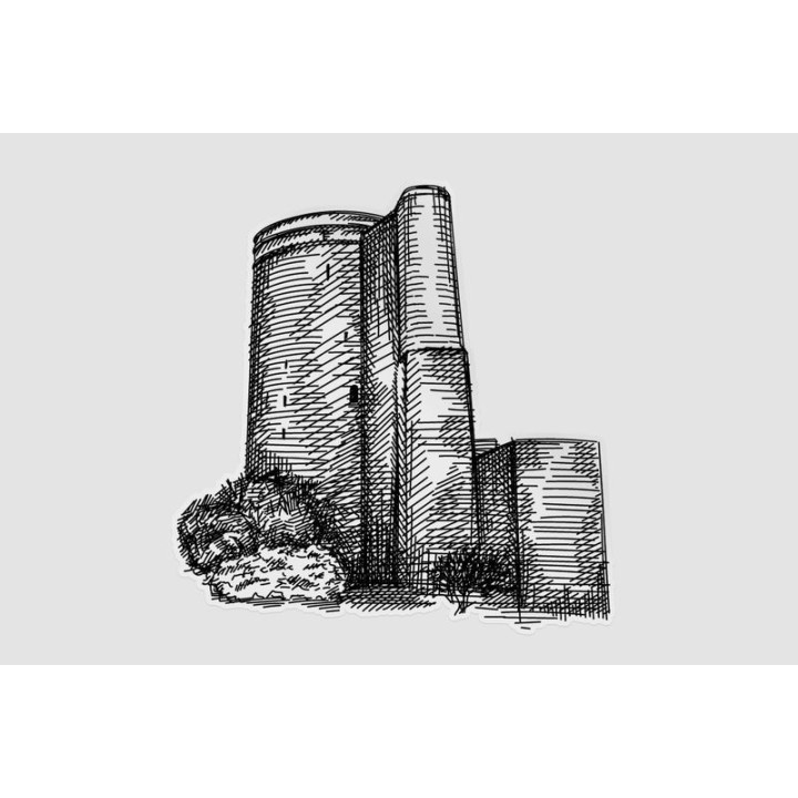 Azerbaijan Landmark Style 6 Sticker - DecalsHouse