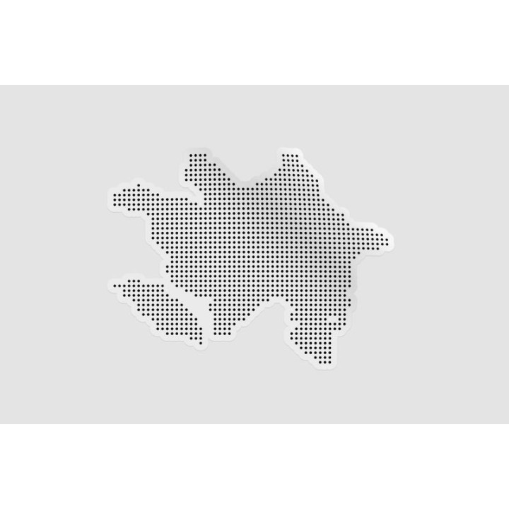 Azerbaijan Map Style 2 Sticker - DecalsHouse