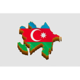 Azerbaijan Map Style 6 Sticker - DecalsHouse
