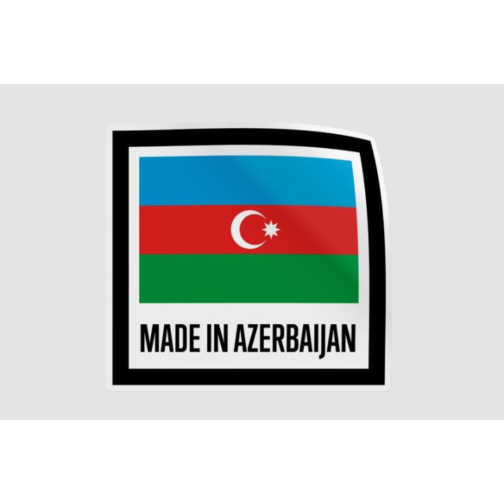 Azerbaijan Quality Label Style 4 Sticker - DecalsHouse