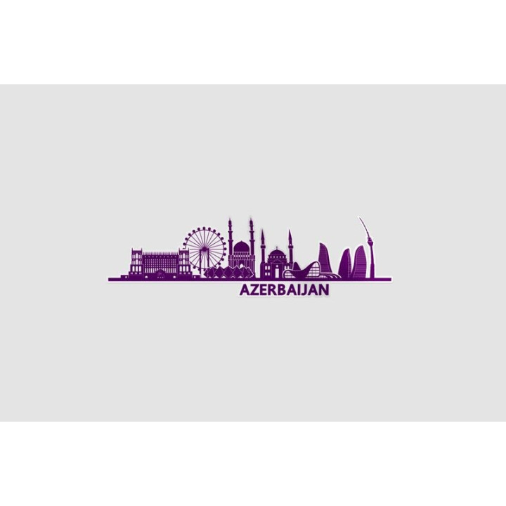 Azerbaijan Style 3 Sticker - DecalsHouse