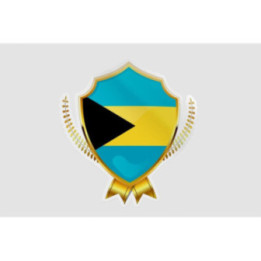Bahamas Flag Style 12 Sticker - DecalsHouse