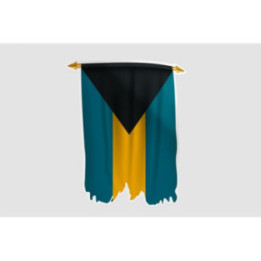 Bahamas Flag Style 20 Sticker - DecalsHouse