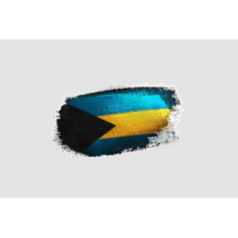 Bahamas Flag Style 26 Sticker - DecalsHouse