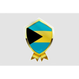 Bahamas Flag Style 9 Sticker - DecalsHouse
