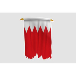 Bahrain Flag Style 12 Sticker - DecalsHouse