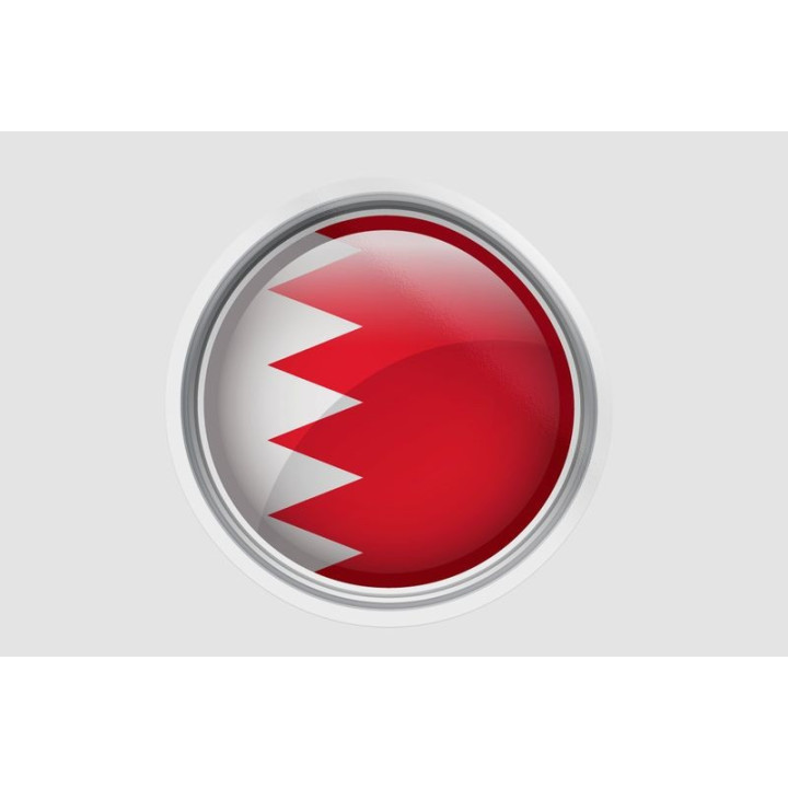 Bahrain Flag Style 16 Sticker - DecalsHouse