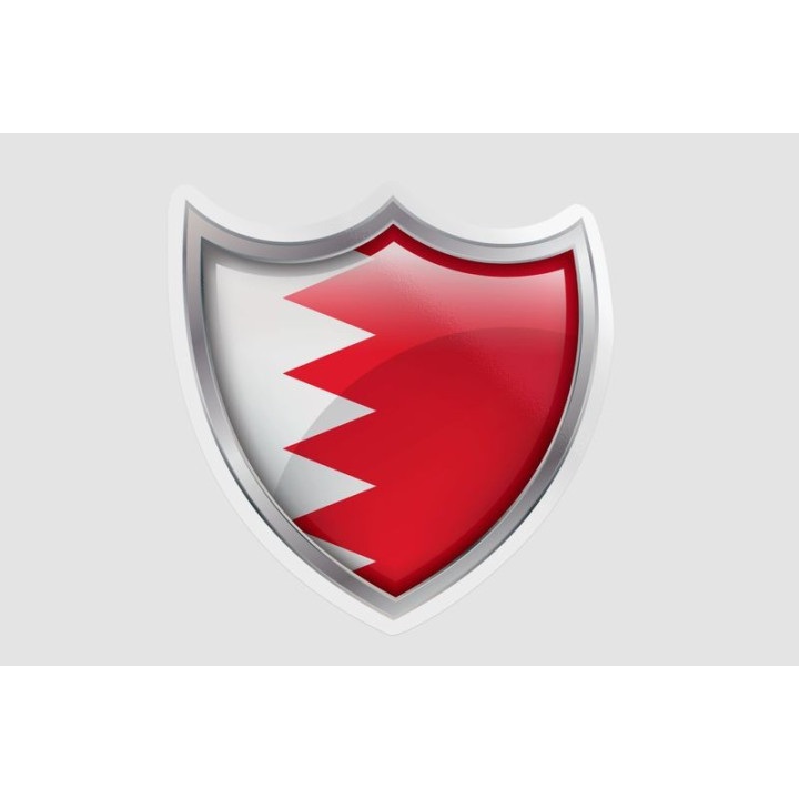 Bahrain Flag Style 17 Sticker - DecalsHouse